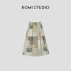 ROMI STUDIO“悠然夏日”复古民族风拼图印花优雅半身裙 RWCRX84353(现货） 商品缩略图0