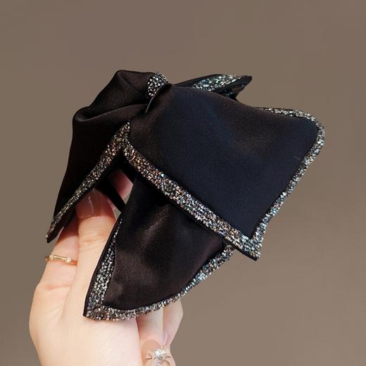 丁摩 赫本风抓夹女高级感水钻发夹后脑勺盘发鲨鱼夹发卡半扎发发夹头饰5ZF-293 商品图1