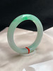 620122，54.5圈口，糯化飘绿正圈平安镯，种水好，底子细润，晴底色飘阳绿花，有处晶体纹，不抠 商品缩略图1