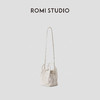 ROMI STUDIO 编织棉绳和头层牛皮革米白单肩斜跨水桶包RWCRP33738【发货时间：25-30天】 商品缩略图1