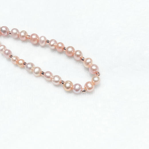 珍珠手链-粉珠【4.8-5.6mm】编号300013 商品图2