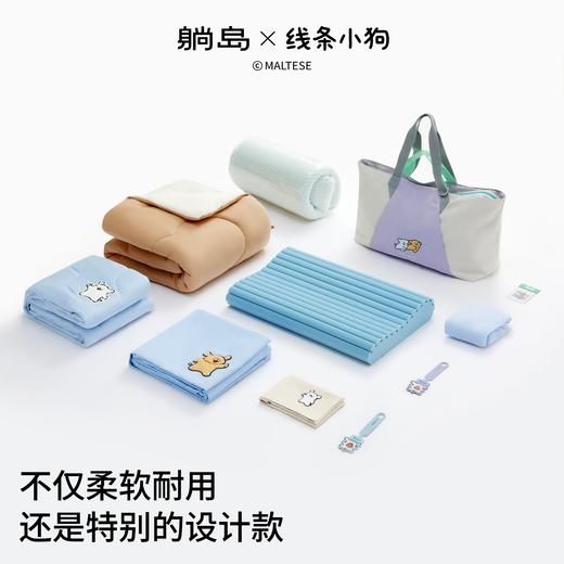【新品上新】躺岛行囊大学生宿舍床品套装线条小狗床上六件套寝室床垫枕头被子 商品图4