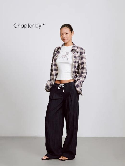 Chapter by/CB202502021/小鹿印花修身针织双色基础款短袖 商品图4