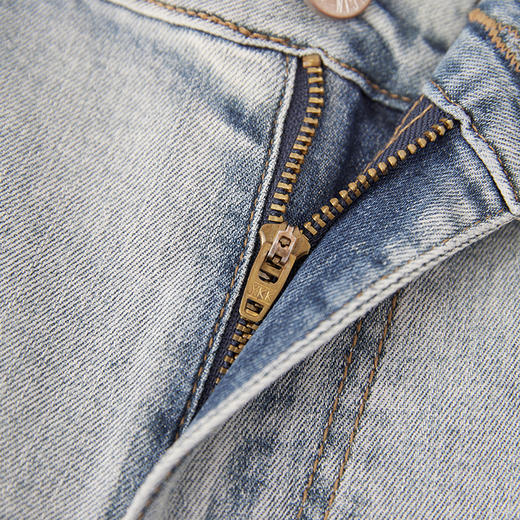 【新品上新】HX 夏季水洗直筒牛仔长裤合体C201520042101 商品图5