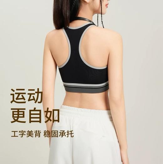 夏季瑜伽健身运动内衣防震防下垂薄杯外穿跑步文胸舒适背心15165069 商品图1