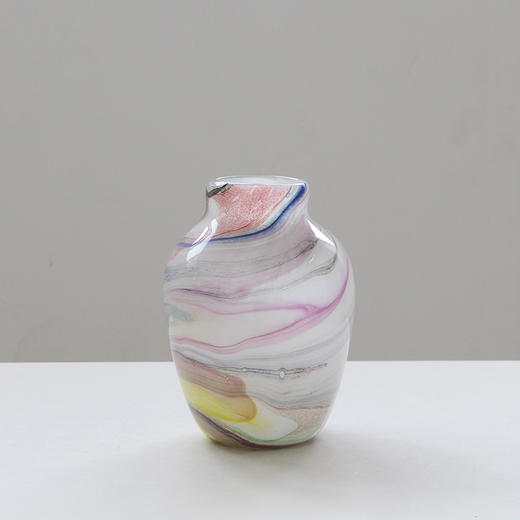 现代简约水墨纹花瓶渐变小口鲜花台面家居样板房装饰工艺品摆件 商品图10