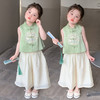 【立领汉服设计，时尚又经典！】女童立领汉服阔腿裤套装 夏季新款时尚小女孩洋气两件套 中小童套装-QQ 商品缩略图1