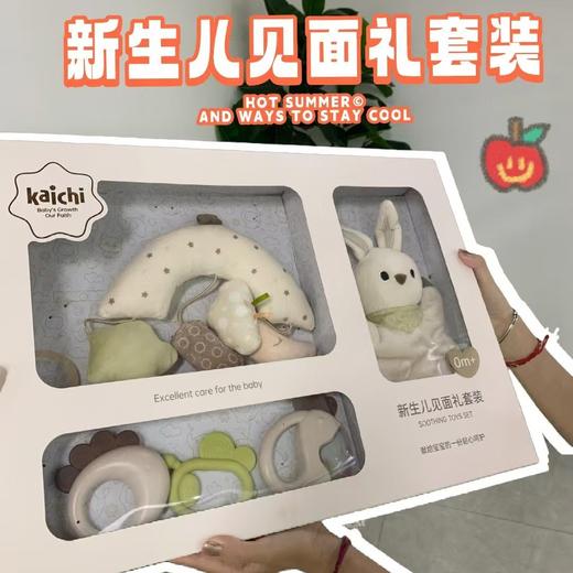 kaichi凯驰安抚玩具新生儿新生儿见面礼套装礼盒宝0-1岁婴儿童节礼物 商品图0