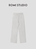 ROMI STUDIO“简约舒适”浅灰全棉轻柔松紧腰直筒休闲裤 RWCRXM3178(现货） 商品缩略图0