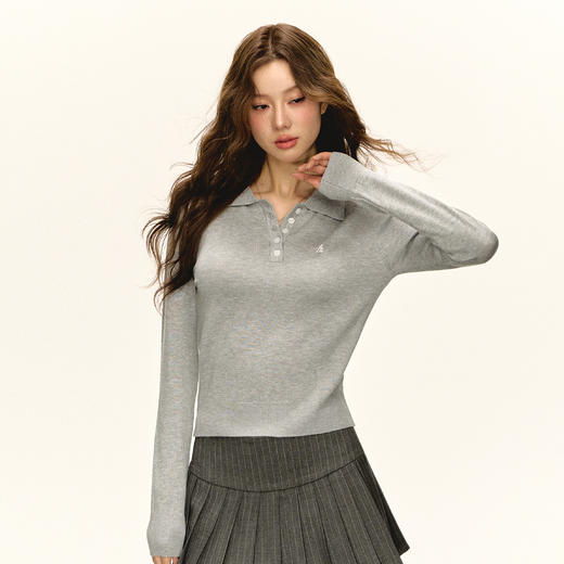 Ariseism 美式复古针织衫女2025春季新款内搭打底修身上衣 商品图3