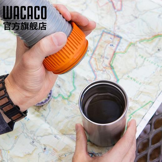 WACACO Pipamoka美式冰滴花式便携咖啡机户外露营车载保温杯扭转压力杯 Pipamoka-扭转咖啡机-银色 商品图5