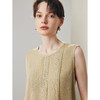 「自」全新升级【铂金会员312/天猫419/差价107】(02158)洛诗琳桑蚕丝无袖上衣2025春夏通勤圆领蕾丝拼接真丝套头衫 商品缩略图2
