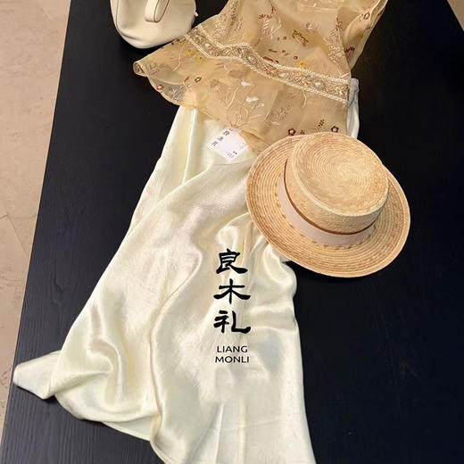 【预售7天】良木礼醋酸半裙（9Q16） 商品图1