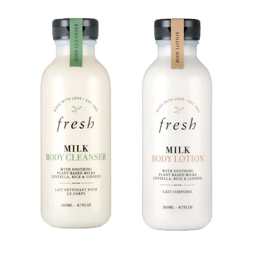 【保税仓】Fresh 馥蕾诗 牛奶沐浴露260ml 与 Fresh 馥蕾诗 牛奶身体乳260ml 组合 商品图0