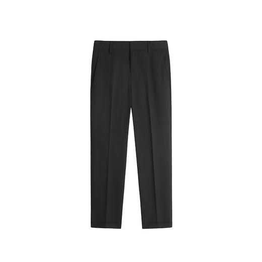 HIM漢崇 后腰简约字母织唛舒适修身通勤商务九分西裤男 2026春季 商品图4