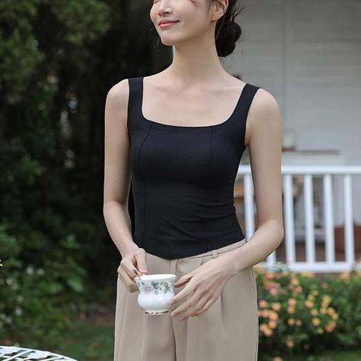 「K」洛诗琳35443鱼骨显瘦背心2025夏季新款文胸一体美背内衣5107 商品图3