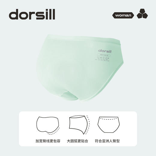 朵熙儿 女士内裤纯棉抗菌7A级女生透气中腰三角裤防夹臀少女短裤 商品图1
