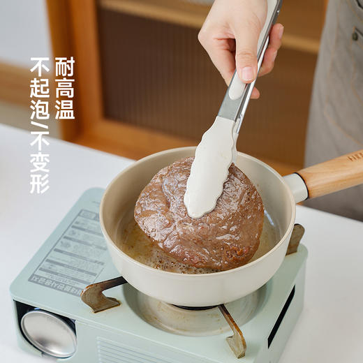 【榉木大白硅胶铲勺】硅胶锅铲勺子煎铲套装榉木手柄不粘锅可用耐高温汤勺饭勺厨房用品 商品图5