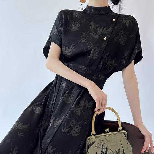 裁缝学苑AQ475新中式提花连衣裙纸样女装收腰显瘦裙子样板图纸 商品图3