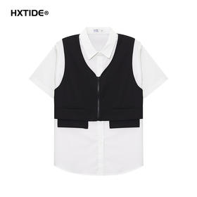 【新品上新】HX 夏季翻领短袖衬衫合体S115520004101