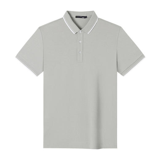 GXG男装夏季纯色简约时尚百搭商务款男士短袖polo衫  K&C 商品图4