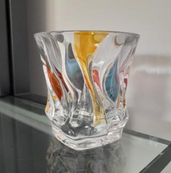 捷克进口BOHEMIA水晶玻璃 竹子威士忌洋酒具酒樽手工彩色高档酒瓶波西米亚彩色竹子酒樽800ml 商品图6