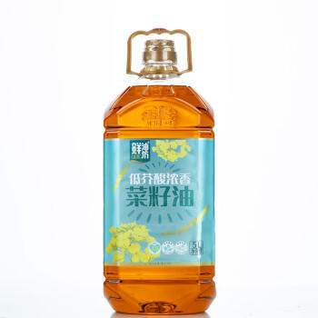金胜鲜油坊低芥酸浓香菜籽油5L 非转基因 物理压榨 /粮油调味 /食用油 /菜籽油 商品图2