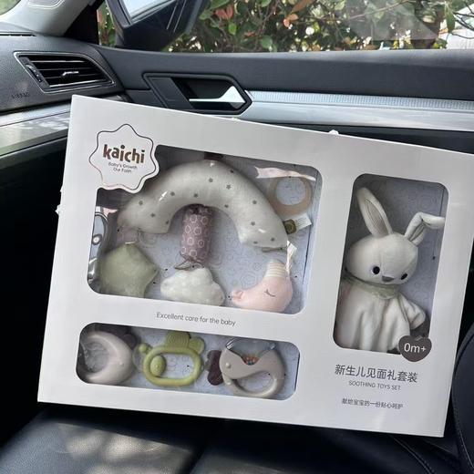 kaichi凯驰安抚玩具新生儿新生儿见面礼套装礼盒宝0-1岁婴儿童节礼物 商品图4