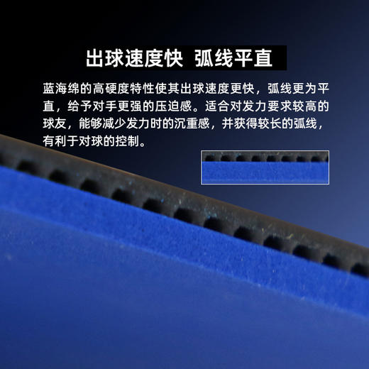 DHS红双喜蓝省乒乓球胶皮蓝海绵省套狂飚3省套狂飙3省队狂3省狂三蓝海绵粘性反胶乒乓球套胶 商品图2