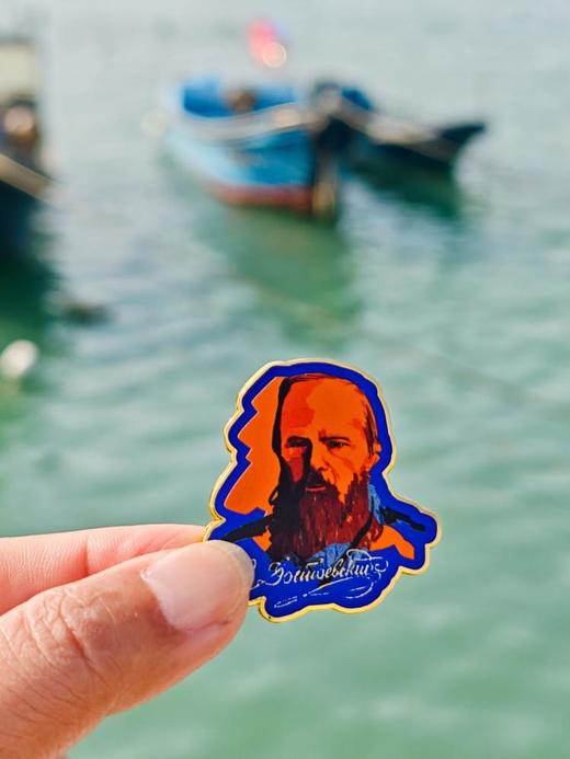 【现货】珐琅徽章 共6款可选 伍尔夫/加缪/卡夫卡/陀思妥耶夫斯基/毛姆/鲁迅/伍尔夫/加缪  商品图5