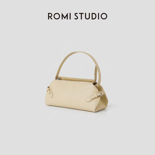 ROMI STUDIO 100%头层牛皮革复古高级感单肩手提包 RWCRP33635 商品图2