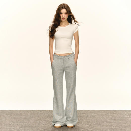 Ariseism 美式复古辣妹纯色短袖t恤女2025夏季新款修身显瘦上衣 商品图4