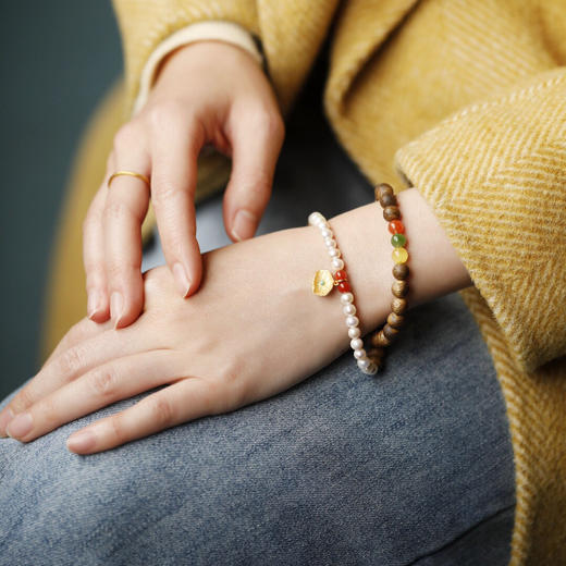 【青山特惠】 6mm 36颗 绿棋楠【艺霖】沉香手链 c28 商品图1