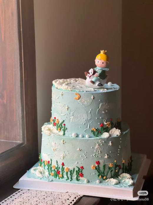 双层手绘王子蛋糕 商品图0