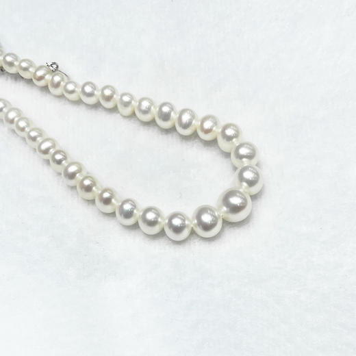 宝塔珍珠手链-白珠款 【4.6-8.7mm】编号200014 商品图2