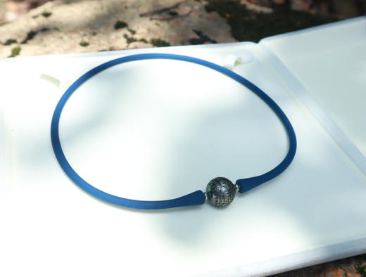 大溪地黑珍珠雕刻珠项链 商品图1