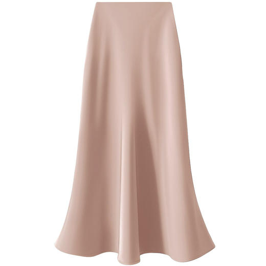 丁摩 高级感法式醋酸冰天丝缎面鱼尾半身裙女32998 商品图3