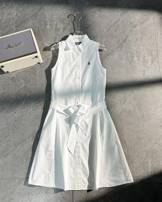 原单正品白月光 Ralph Lauren Polo 拉夫劳伦 牛津纺坎肩袖连衣裙来咯！
尺码4 6 8，越南产 商品图0