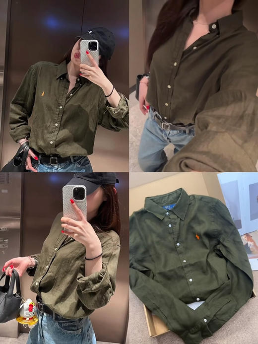 💰850/直邮‼️☀️夏天必入！RL拉夫劳伦男款亚麻衬衫👔，亚麻衬衫真的是很百搭，夏天室外穿防晒 室内挡空调冷空气非常实用！女生也能穿哦💢💥 商品图1