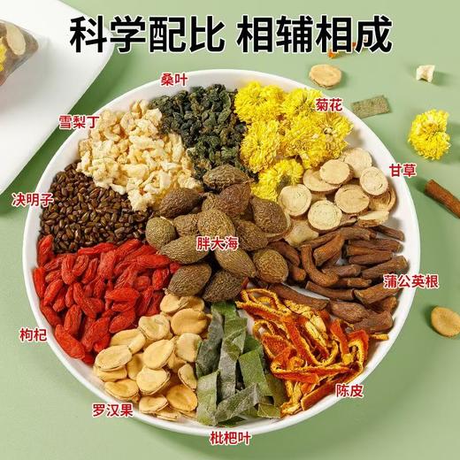 胖大海罗汉果菊花茶枇杷叶甘草雪梨蒲公英清润养生茶 商品图3