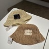 F506 m#iumiu编织镂空渔夫帽 商品缩略图1