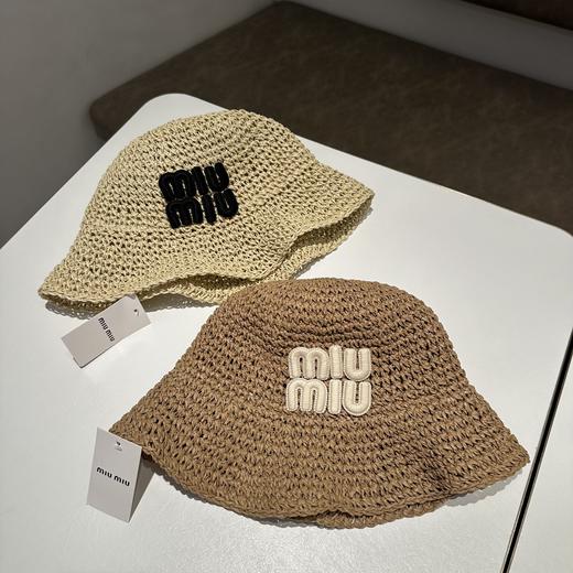 F506 m#iumiu编织镂空渔夫帽 商品图1