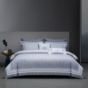 梦洁 纯棉磨毛四件套 归雁（雾霾蓝）