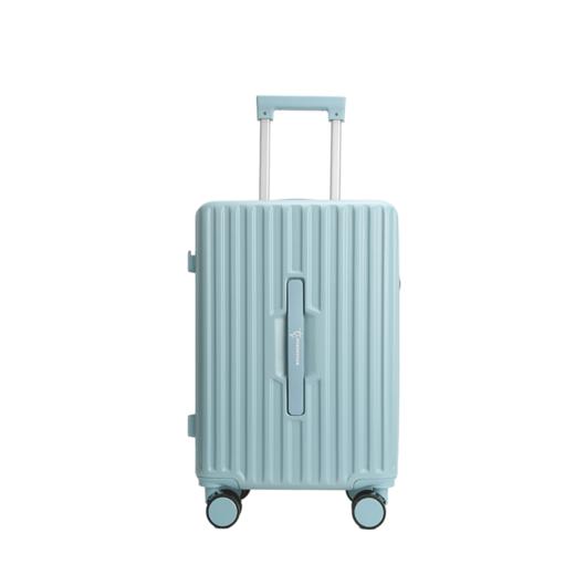美都袋鼠/MDKANGROO20英寸多功能旅行箱浅蓝色时尚年轻拉链款拉杆箱MD5112-20L 商品图1