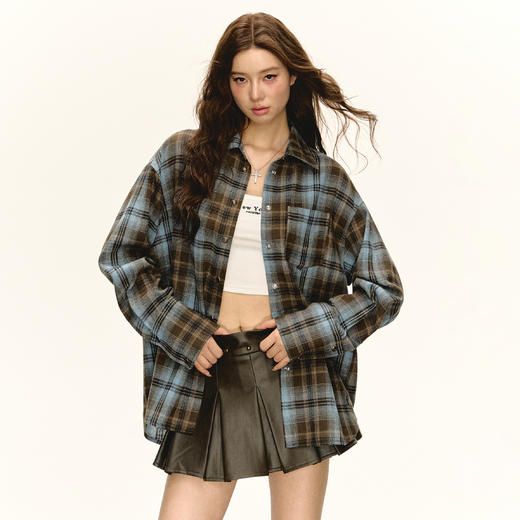 Ariseism  美式复古衬衫女2025春季修身新款上衣 商品图3