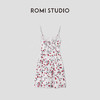 ROMI STUDIO“法式优雅”草莓手绘印花全棉细吊带连衣裙 RWCSLY3200(现货） 商品缩略图1
