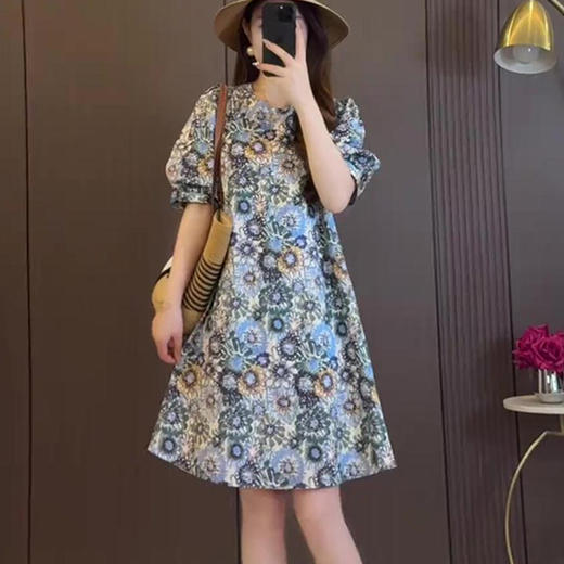 裁缝学苑AQ477圆领短袖连衣裙纸样女装中长款裙子样板图纸版型 商品图3