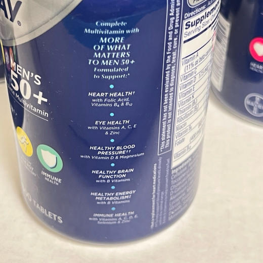 折扣特价📣提高免疫力❤300粒最新包装❤美国✈直邮男士多维50岁特价1瓶258元，女士多维50岁 258元🉐包税包邮到手🔥🔥拜耳One A Day每日一粒多维 商品图1