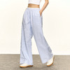 Ariseism  美式复古慵懒风条纹宽松休闲裤女夏季新款低腰阔腿裤子 商品缩略图1