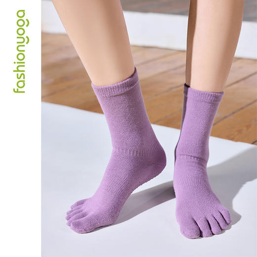 FW043普拉提五趾半筒袜 商品图4